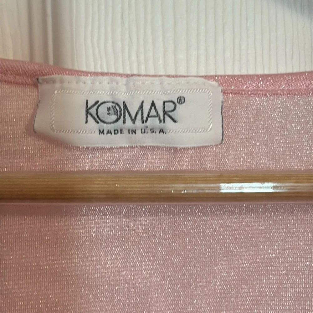 Komar Blush Pink Lace Chemise - Picture 4 of 5